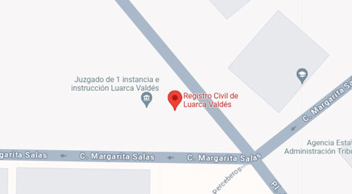 plano Registro Civil y Juzgado de Paz de Valdés Asturias