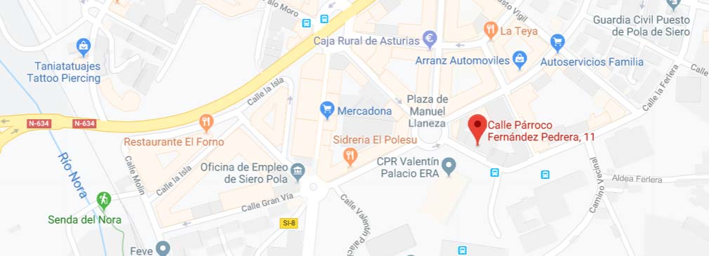 registro civil pola de siero asturias-mapa