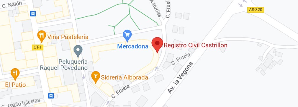 situación Registro Civil Castrillon Asturias